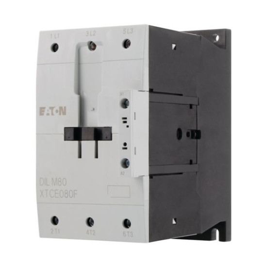 EATON CONTACTOR 239416 - DILM80(RDC24) - Contactor, 3 pole, 380 V 400 V 37 kW, RDC 24: 24 - 27 V DC, DC operation, Screw terminals
