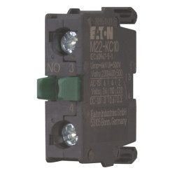 EATON - 216380 - M22-KC10 - Contact element, Screw terminals, Base fixing, 1 N/O, 24 V 3 A, 220 V 230 V 240 V 6 A