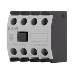 EATON ADD ON BLOCK - 277948 - DILM150-XHI40 - Auxiliary contact module, Type: Front mounting auxiliary contact, 4 pole, Ith= 16 A, 4 N/O, Front fixing, Screw terminals
