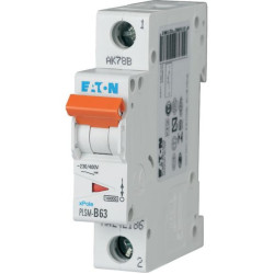 EATON MCB - 242212 - PLSM-C63 - Miniature circuit breaker (MCB), 63A, 1p, type C characteristic