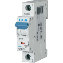 EATON MCB - 242207 - PLSM-C20 - Miniature circuit breaker (MCB), 25A, 1p, type C characteristic