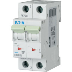 EATON MCB - 242400 - PLSM-C8/2 - Miniature circuit breaker (MCB), 8A, 2 p, type C characteristic