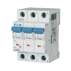 EATON MCB - 242475 - PLSM-C20/3 - Miniature circuit breaker (MCB), 20A, 3p, type C characteristic