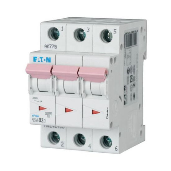 EATON MCB - 242462 - PLSM-C2/3 - Miniature circuit breaker (MCB), 2A, 3p, type C characteristic