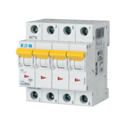 EATON MCB - 242614 - PLSM-C25/4 - Miniature circuit breaker (MCB), 25 A, 4p, characteristic: C